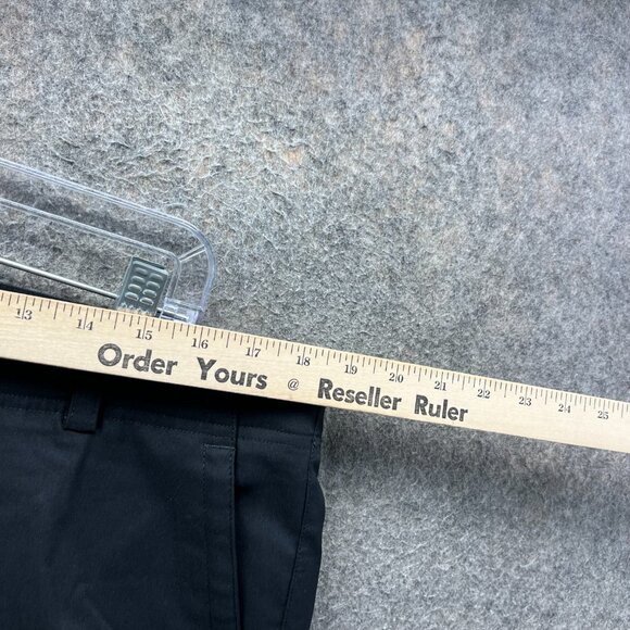 Nike Pants 36x32 Black Dri Fit Athletic Chino Flat Front Trouser Stretch Golf - Picture 3 of 9